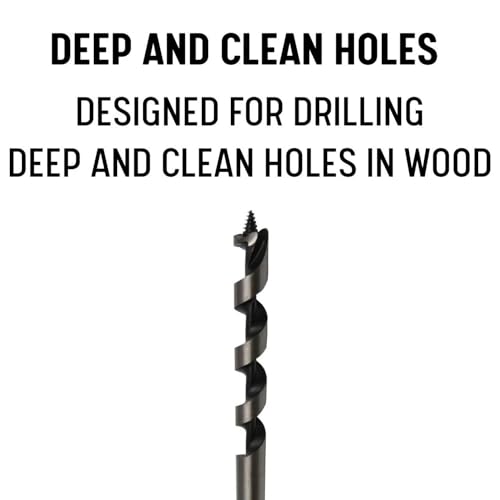 Drill America دريل أمريكا 5/8" × 23" بت دريل أوجر طويل للخشب - Image 2