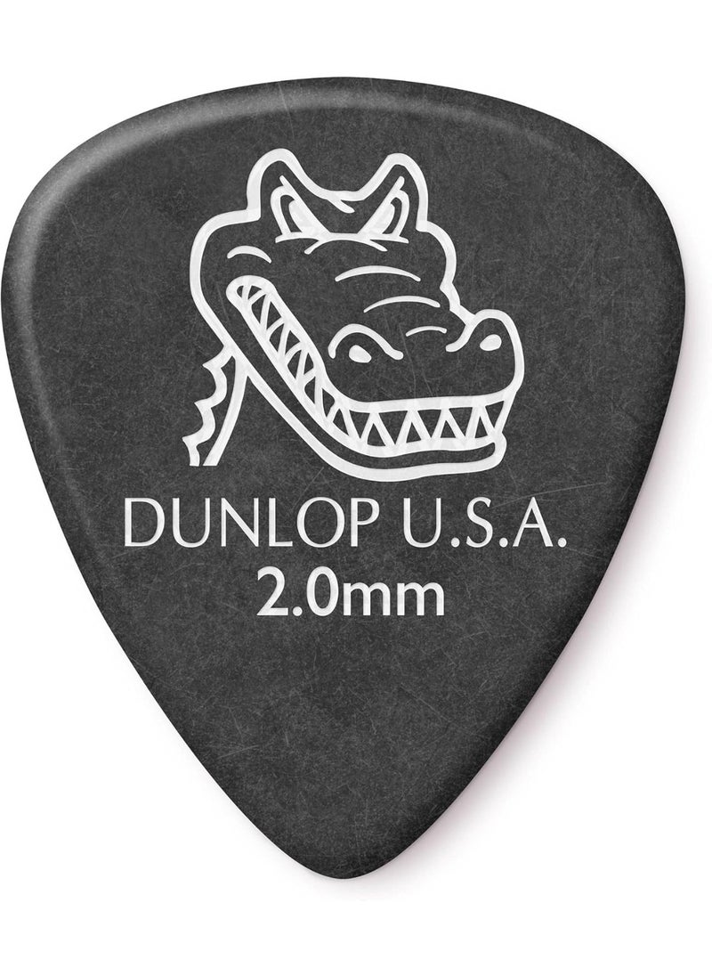 JIM DUNLOP JIM DUNLOP Gator Grip Standard 2.0mm Black Guitar Picks (417P2.0)  - Image 1