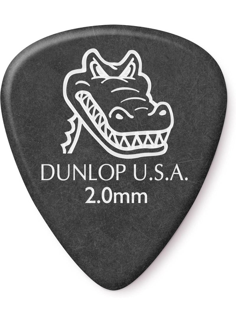JIM DUNLOP JIM DUNLOP Gator Grip Standard 2.0mm Black Guitar Picks (417P2.0) - Image 1