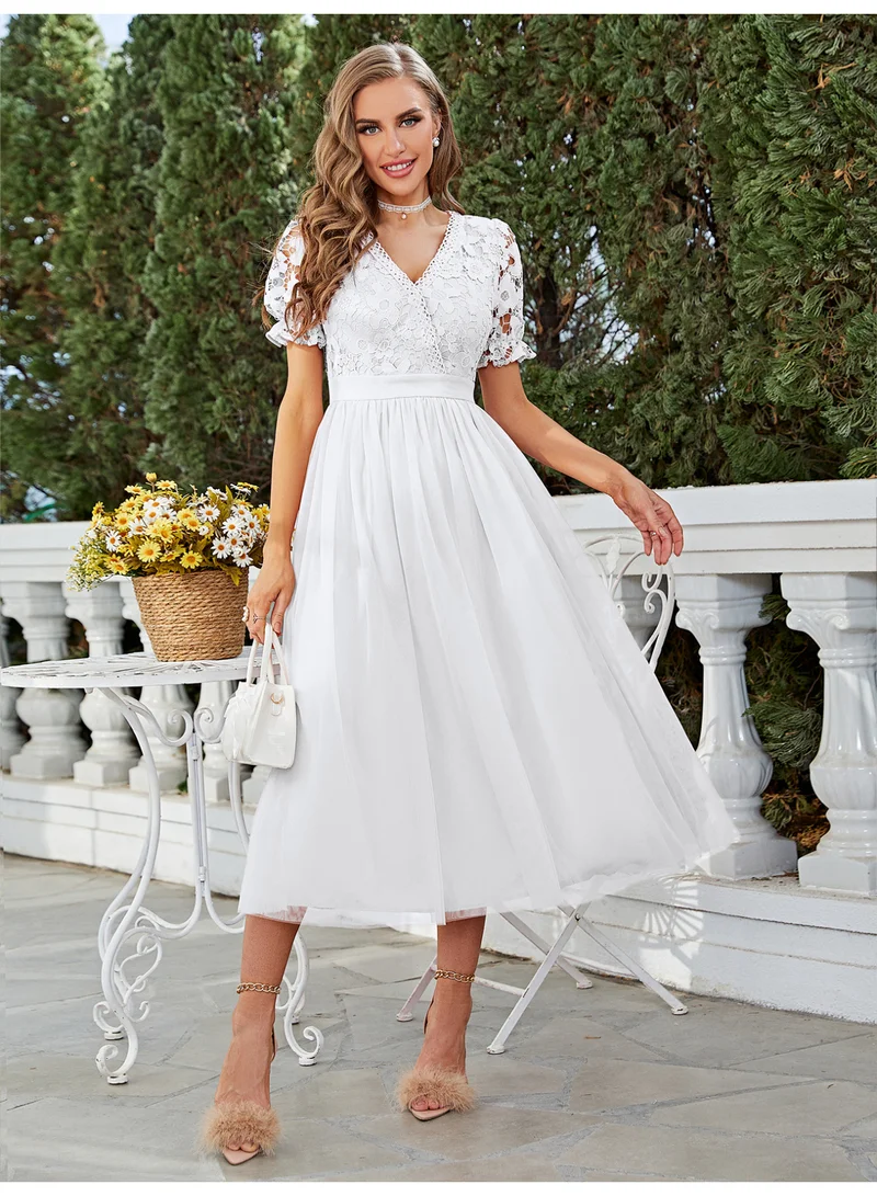 SIMPLEE Women's Summer Elegant DressLight & Comfortable Lightweight Cotton Blend Perfect for Outings