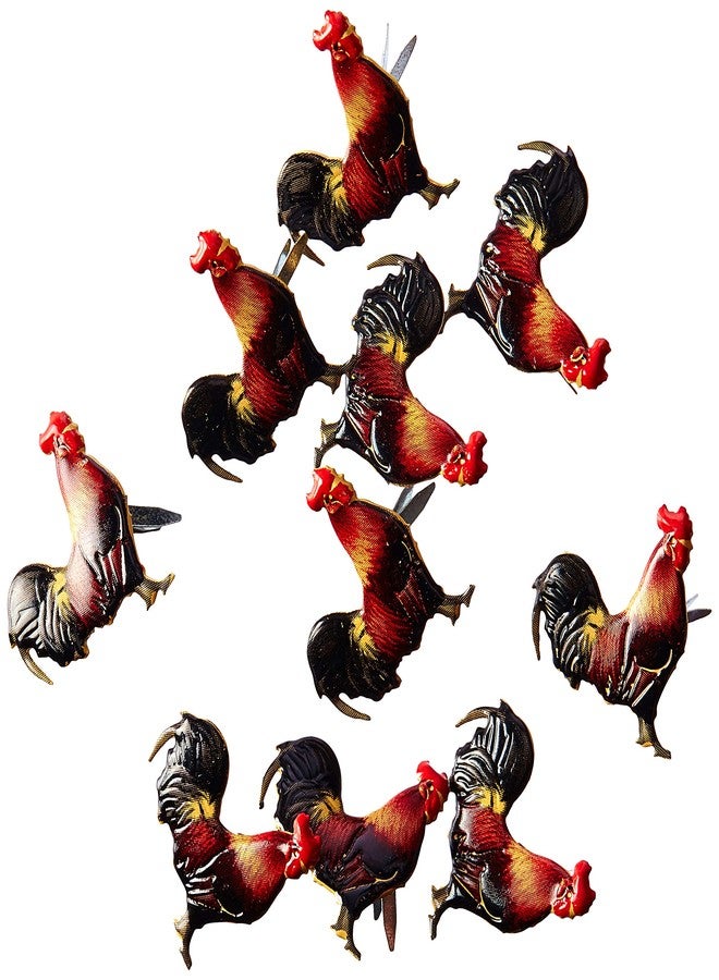 EYELET OUTLET 109 Rooster Shape Brads 12/Pkg