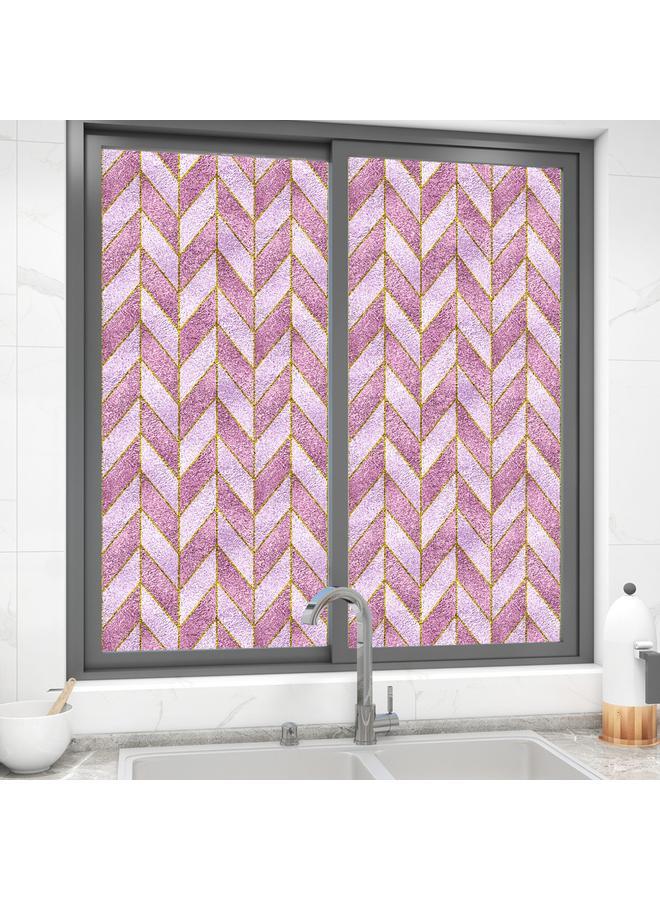 Bluejw BL092-111 Color Retro Electrostatic Glass Sticker PVC Glue-free Window Sticker Removable Frosted Glass Window Decorations - Image 1