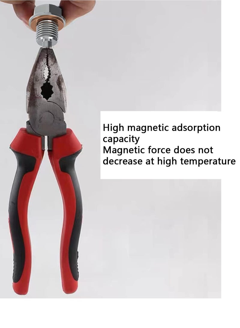 SYOSI Magnetic Oil Drain Plug M14x1.5 Stainless Steel Sump Drain Nut Bolt Oil Drain Plug with 5 PCS Copper Crush Washer Anti Leakage Replacement Universal for Most Cars for Car Motorcycle Boat - Image 5