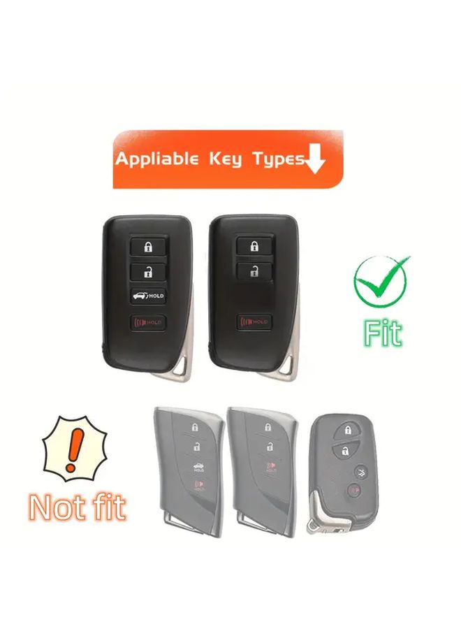 غلاف أزرق من مادة TPU لسيارة لكزس RX ES GS LS NX غطاء مفتاح السيارة 4 أزرار - Image 2
