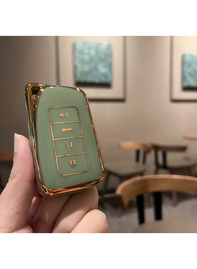غلاف أزرق من مادة TPU لسيارة لكزس RX ES GS LS NX غطاء مفتاح السيارة 4 أزرار - Image 5