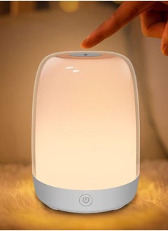 Nursery Night Light for Babies Baby with Dimmable Warm Light 5 Color Changing Usb Rechargeable Bedside Lamp Led Touch Control Bedroom
