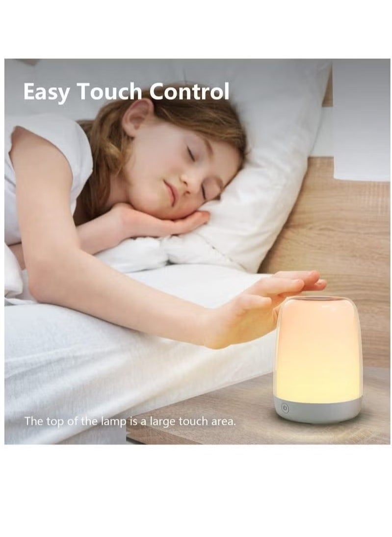 Generic - Nursery Night Light for Babies Baby with Dimmable Warm Light 5 Color Changing Usb Rechargeable Bedside Lamp Led Touch Control Bedroom - Image 1