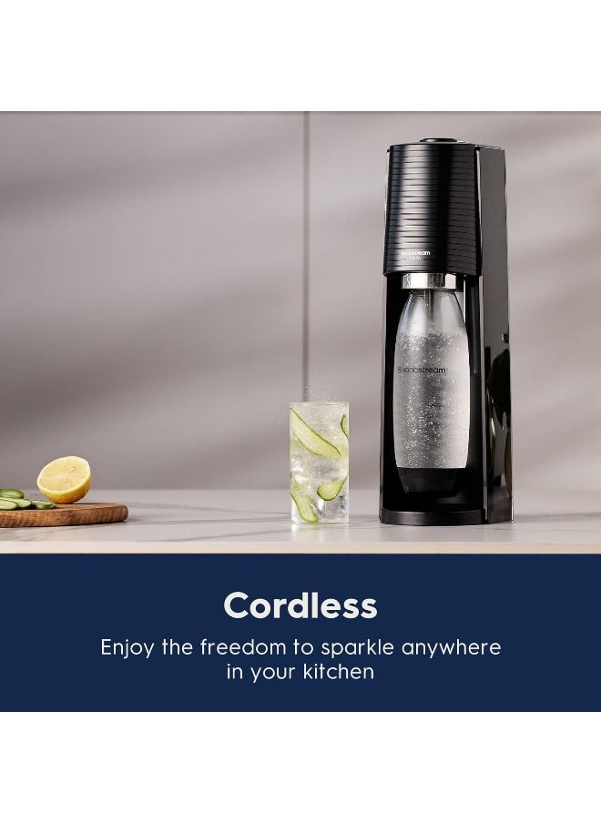 SodaStream - SodaStream Terra Sparkling Water Maker (Black) with CO2, DWS Bottle and Bubly Drop, Battery Powered - Image 1