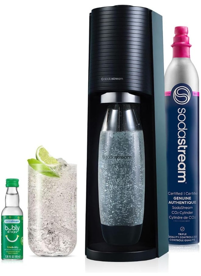SodaStream - SodaStream Terra Sparkling Water Maker (Black) with CO2, DWS Bottle and Bubly Drop, Battery Powered - Image 1