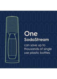 SodaStream Terra Sparkling Water Maker (Black) with CO2, DWS Bottle and Bubly Drop, Battery Powered