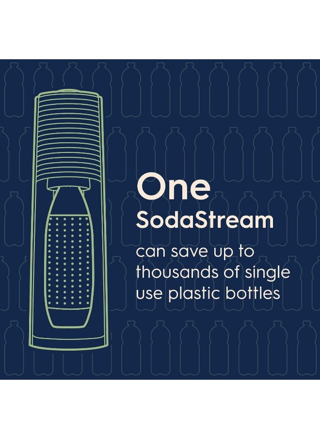 SodaStream - SodaStream Terra Sparkling Water Maker (Black) with CO2, DWS Bottle and Bubly Drop, Battery Powered - Image 1
