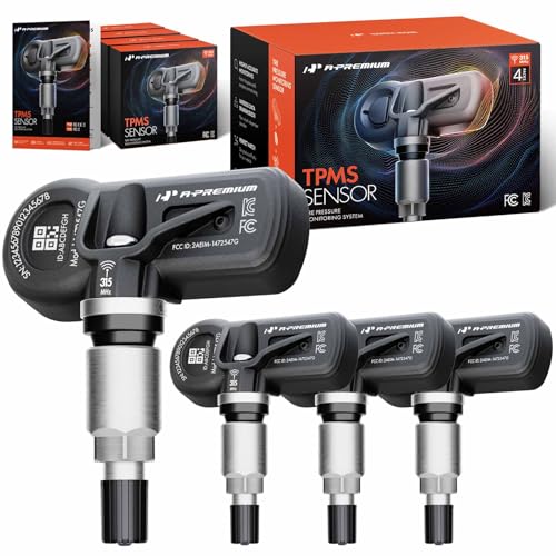 A-Premium 4PCS Pre-Programmed TPMS Sensor Tire Pressure Monitoring Sensor - Compatible with Chevy, GMC, Cadillac Models - Silverado, Sierra, Tahoe, Yukon, Suburban, Escalade - 2005-2006 - 315MHz - Image 1