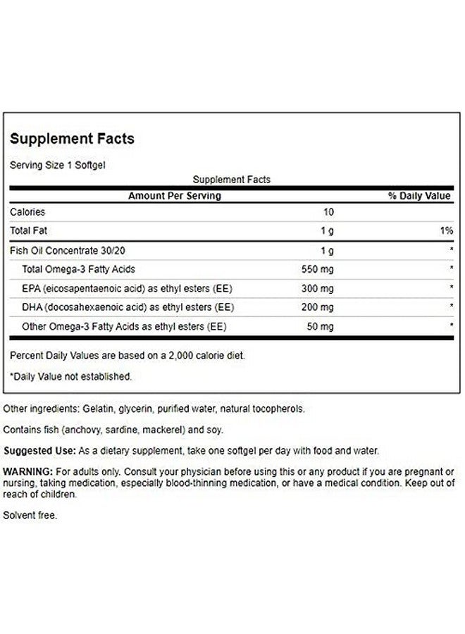 Swanson Super EPA - Omega 3 Fatty Acids - 100 Sgels - Image 2