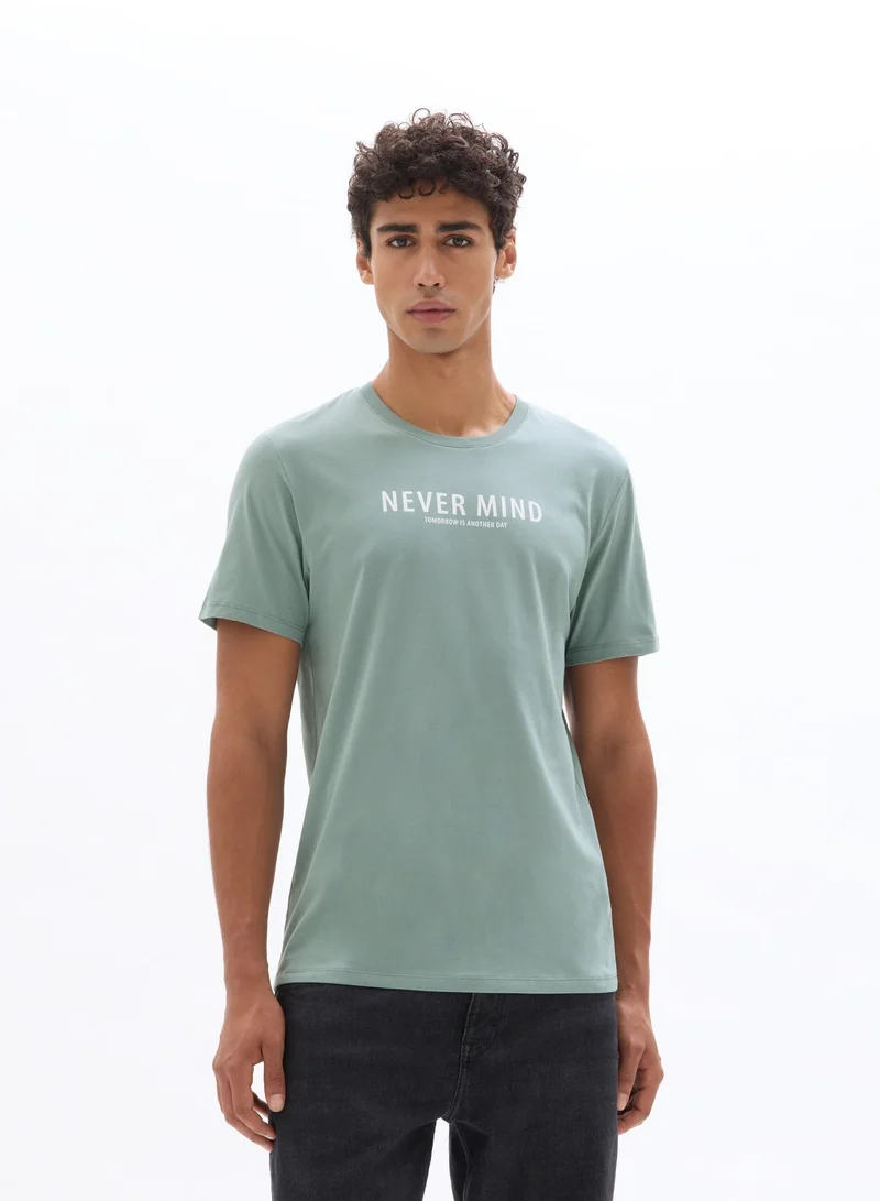 Celio Mexmind Vert De Gris Short Sleeves Tshirt