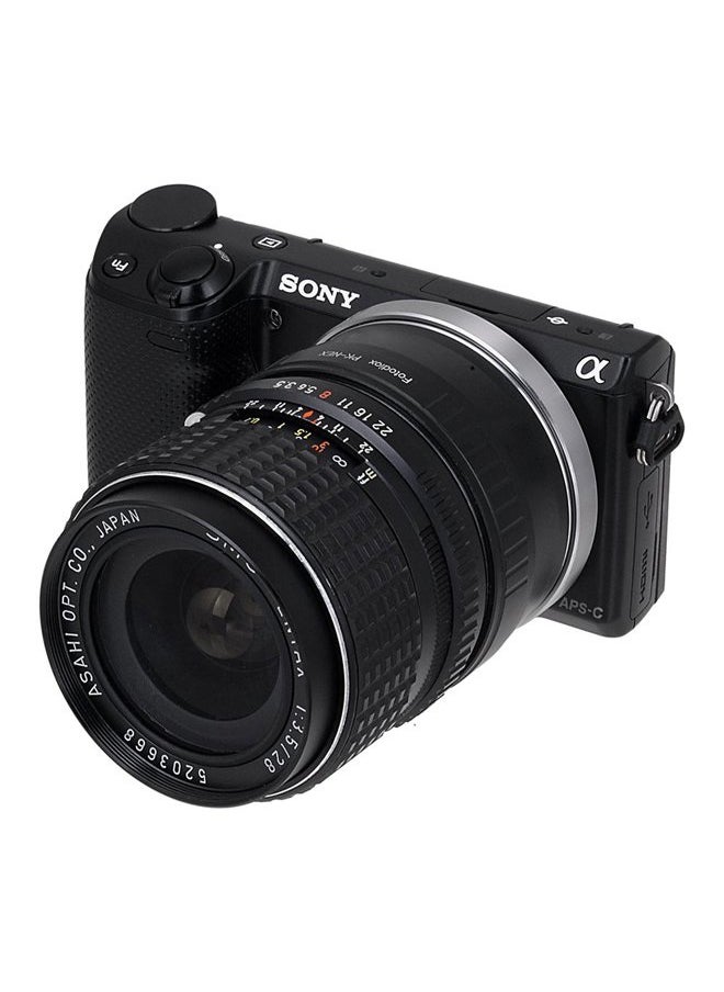 Fotodiox - Lens Mount Adapter- PK-NEX, Pentax K/PK Lens to Sony Alpha Nex E-mount Camera Adapter, fit Sony NEX 3, Nex 5, NEX-VG10 - Image 1
