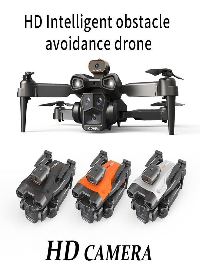 HD H12 Mini Drone Four-Sided Obstacle Avoidance Quadcopter Toy Beginner with one click takeoff, one click landing, Folding Design, orange colour, 4K HD - Image 4