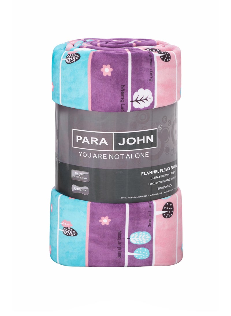 PARAJOHN Para John Double Flannel Fleece Blanket 200x230 cm Polyester Blanket - Image 2
