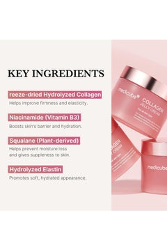 Medicube Medicube Collagen Jelly Cream- Niacinamide & Freeze-Dried Hydrolyzed Collagen - Boosts skin's barrier hydration and gives 24h Glow & Lifted Look - No artificial color, Korean skincare (3.71 fl.oz.)  - Image 5