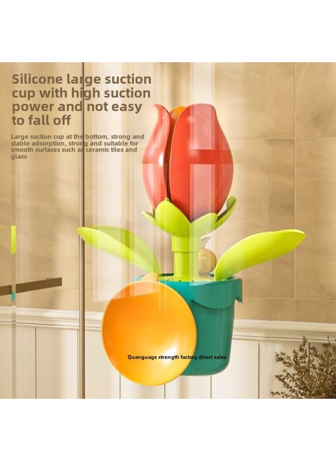 Baby Water Toys Sunflower Watering Blooming Shower Boys And Girls Bathing Water Spray Toys-Color:Sunflower Cute Duck Water Shower  - Image 5