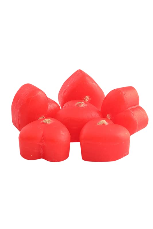 Selibration Selibration Valentine Special Heart Shape Candle Set of 6pcs (Red) for Valentine, Engagement Cake Topper, Wedding Anniversary Cake Topper, Party and Event Supplies  - Image 3