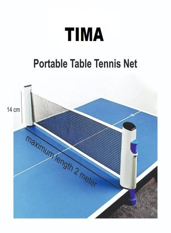 Tima Adjustable Table Tennis Net with Push Clamps, Portable TT Net, Retractable Table Tennis Net for Any Table - Image 3