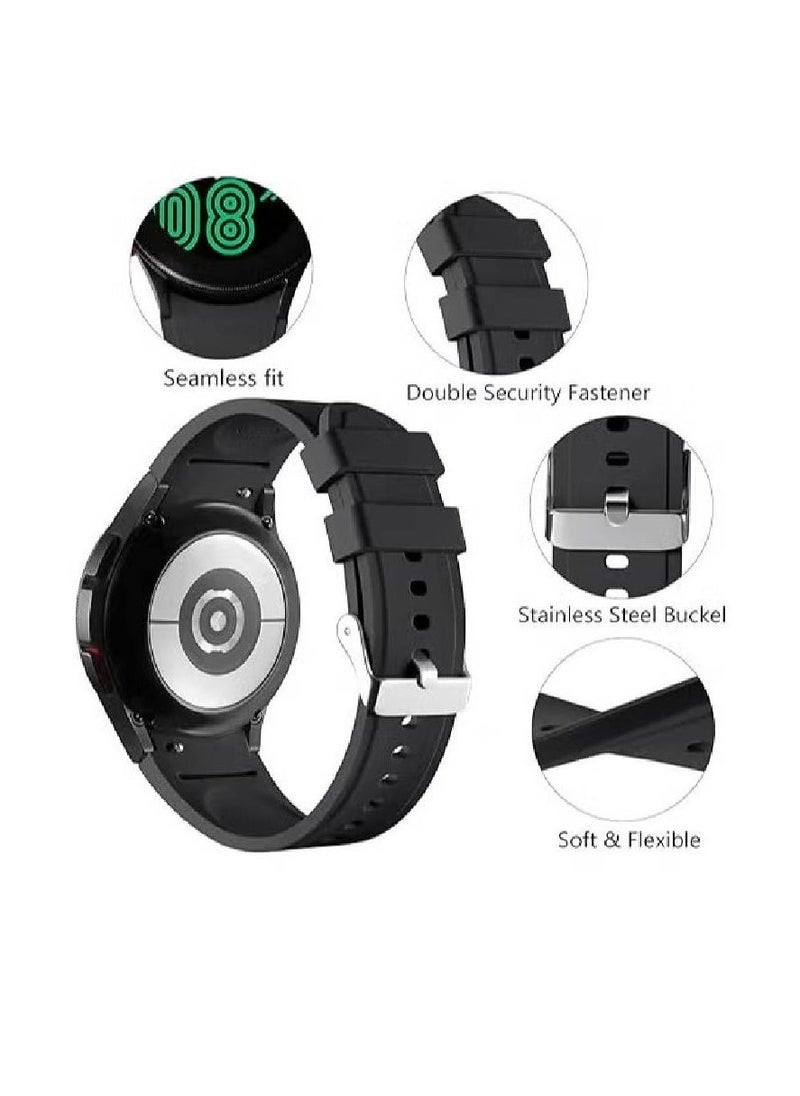 Band Compatible with Samsung Galaxy Watch 7 5 4 6 Band 44mm 40mm/Watch 5 Pro Band 45mm/Galaxy Watch 4 Classic 46mm 42mm Band,20mm Quick Release Sport Replacement Band for Women Men - Image 2