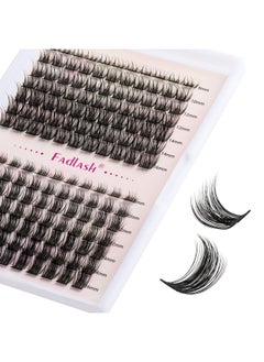 FADLASH Lash Clusters Diy Eyelash Extensions 154 Clusters Lashes D Curl 0.07 Natural Individual Lash Extensions Mixed Tray False Eyelashes Soft & Strong Thin Band Diy At Home (F20+F210.07D 816Mm)  - Image 1