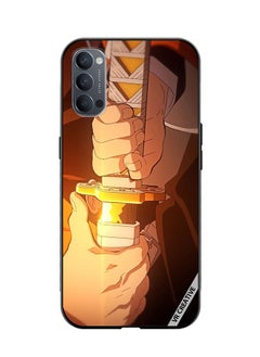 VR CREATIVE Protective Case Cover For Oppo Reno4 Pro 5G Sword Design Multicolour  - Image 1