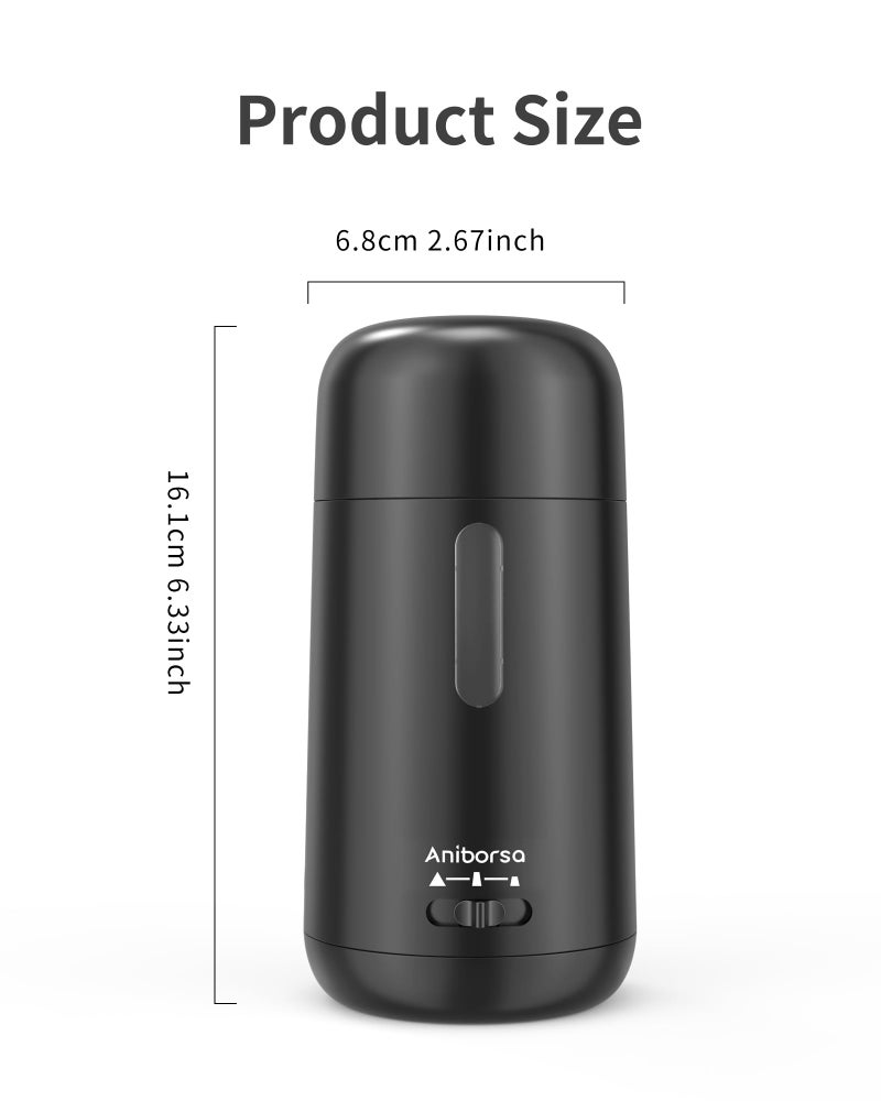 Aniborsa Automatic Electric Pencil Sharpener - Auto Feed, Auto Stop & Auto Eject, Rechargeable for Classroom, Home, School, Office, Black - Image 3