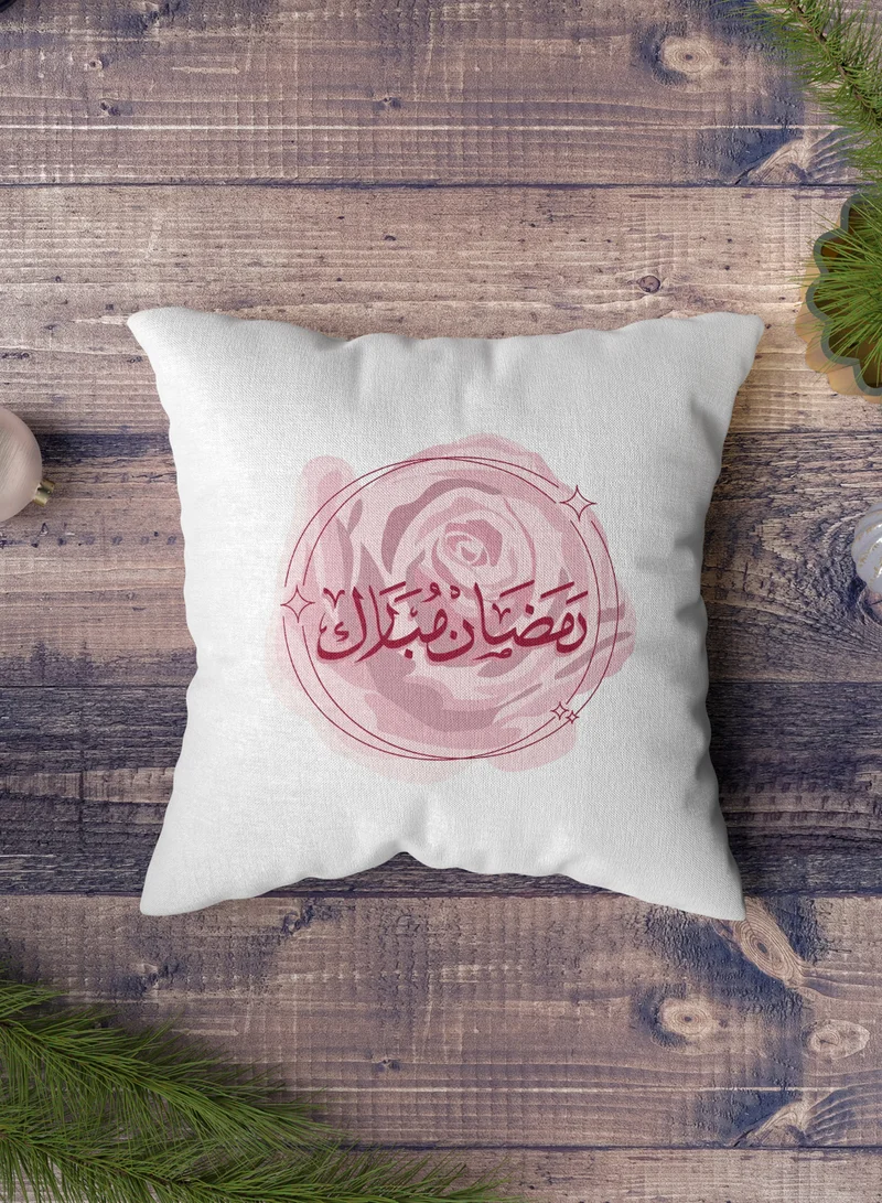 لوحة غطاء وسادة من البوليستر بتصميم رمضان مبارك