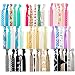 79STYLE 50pcs Elastic Hair Ties No Crease Ouchless Cute Print Ribbon Ponytail Holders Braid Soft Fabric Yoga Twist Cute Hair Ties Hair Accessories Hand Knotted Fold Over Solid Colors 50 - Image 2
