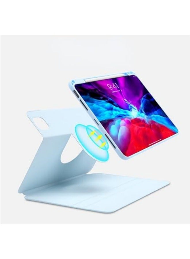 Keyboard Case Compatible with iPad Air 13 Inch 2024 (Model Number: A2903, A2904) Rotating Stand Tablet Cover Detachable Wireless Keyboard Case with Mouse - Image 3