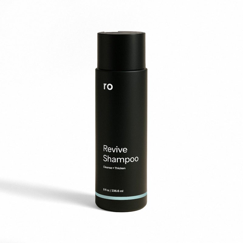 Roman Ro Men's Revive Shampoo, Exfoliates & Clarifies with Peppermint, Cleanses for Thicker-Looking Hair, With Saw Palmetto, Pumpkin Seed Oil, Caffeine, Without Sulfates, Parabens, Phthalates, 8 fl oz - Image 1