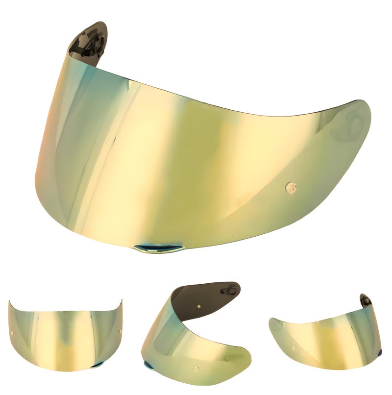 Generic Guajiro | Visor Compatible with AGV GT2 | K1 | K5 | K5S | K3SV | S4SV | COMPACT | DUCATIV2 | HORIZONT | NUMO | Stealth | Strada | Polycarbonate Screen. Compatible with Pinlock (Gold)  - Image 2