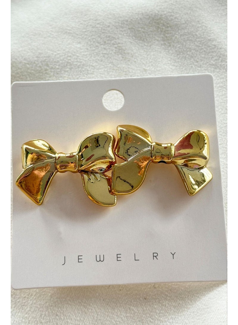 حلق فيونكة أنيق للنساء والفتيات – تصميم رقيق وجذاب للمناسبات والخروجات - Image 3