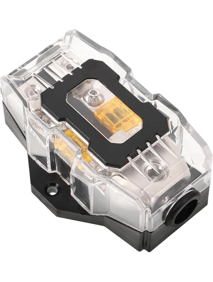 80A Car Amplifier Fuse Block With Marine Grade Cover 9.20x6.50x3.50CM Easy Install - Image 1
