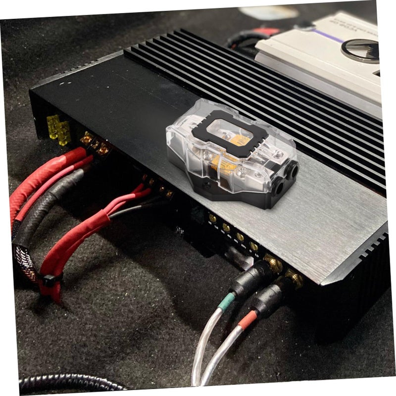80A Car Amplifier Fuse Block With Marine Grade Cover 9.20x6.50x3.50CM Easy Install - Image 5