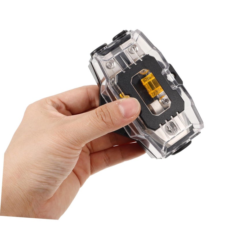 80A Car Amplifier Fuse Block With Marine Grade Cover 9.20x6.50x3.50CM Easy Install - Image 4