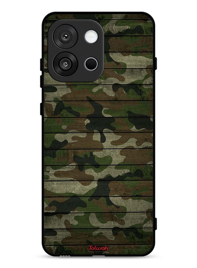 Tolwak OnePlus 13s Protective Case Cover Camouflage Wooden Pattern - Image 1