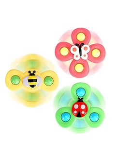 ORiTi ORiTi 3PCS Suction Cup Spinner Toys for 1 2 Year Old Boys  - Image 1