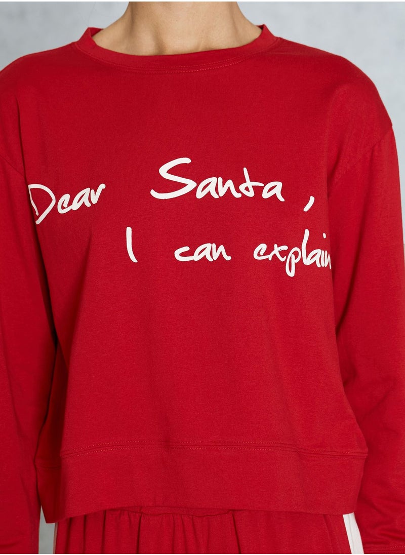 Lounge District - Christmas Santa Pyjama Set - Image 1
