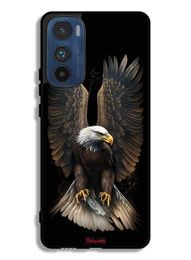 Tolwak Motorola Edge 30 Protective Case Cover Eagle Spread Wings - Image 1