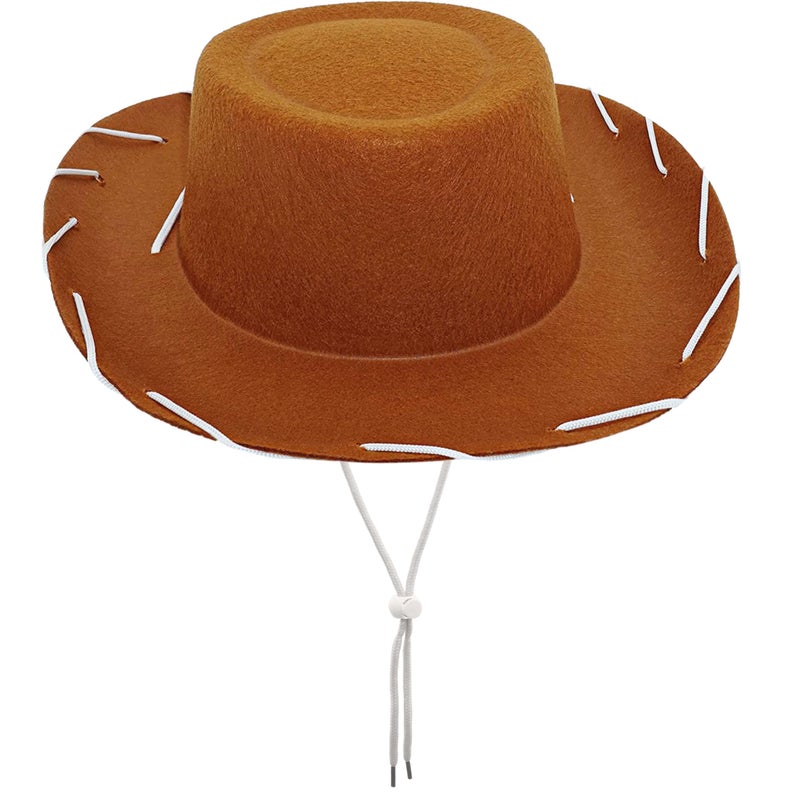 4E's Novelty 4Es Novelty Child Brown Cowboy Hat for Toddlers Kids Felt Kid Cowboy Costume Hat for Boys Girls Ages 3 4 5 Year Old Halloween Costume
