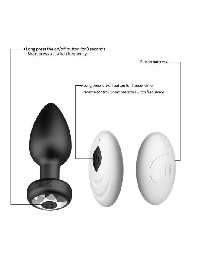 Captaintech - Wireless Remote Control Massager with Silver Crystal - Image 1