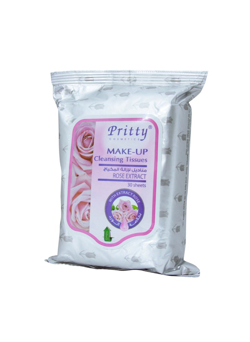 Pritty Rose Makeup Tissue 1X30 Pcs