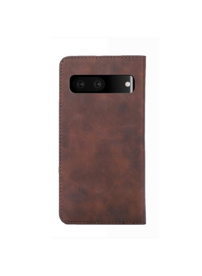 Zaboon Case For Google Pixel 7 5G Skin Feel Magnetic Horizontal Flip Leather Phone Case - Image 3