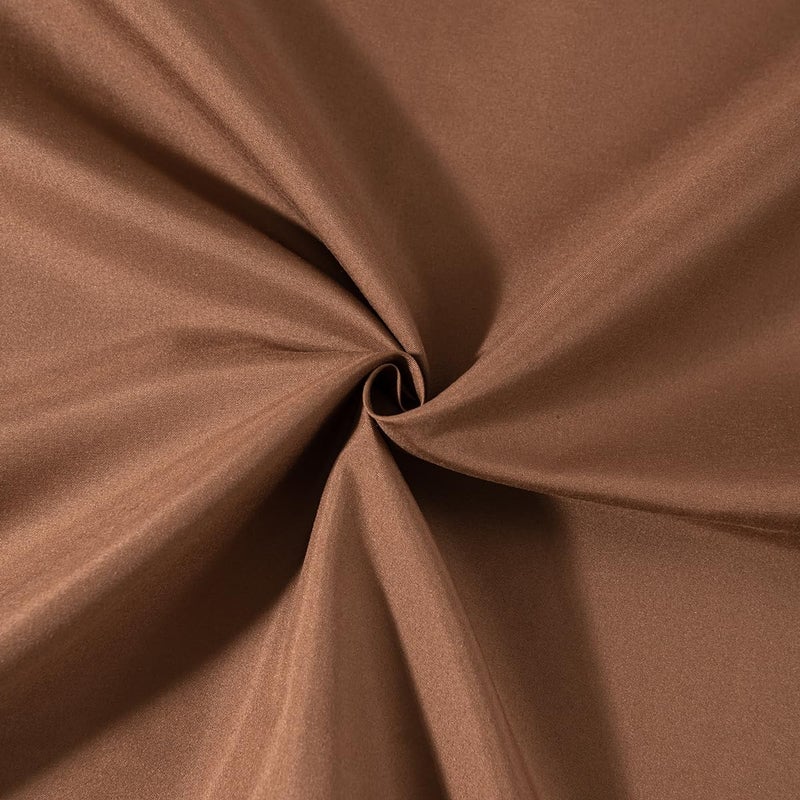 TSUTOMI تنورة سرير بني مزدوج الحجم تنورة مع سرير مع زوايا مقسمة تنورة مزدوجة السرير 14 بوصة إسقاط توأم السرير بحجم تنورة بنية لتنورة سرير معفو - Image 3