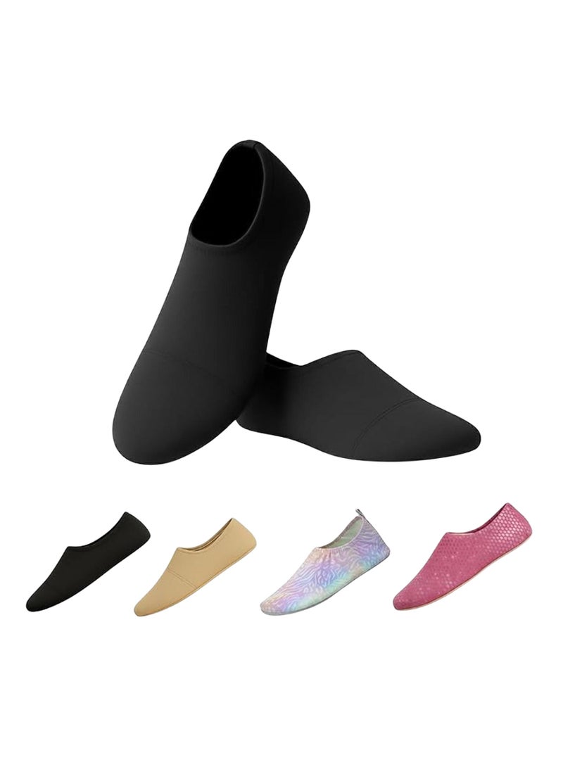 Slipstop Black Non Slip Water and Beach Shoes UPF 50 Plus Sun Protection Lightweight Quick Dry Swim Ready Footwear Adult Solid Color - Image 1