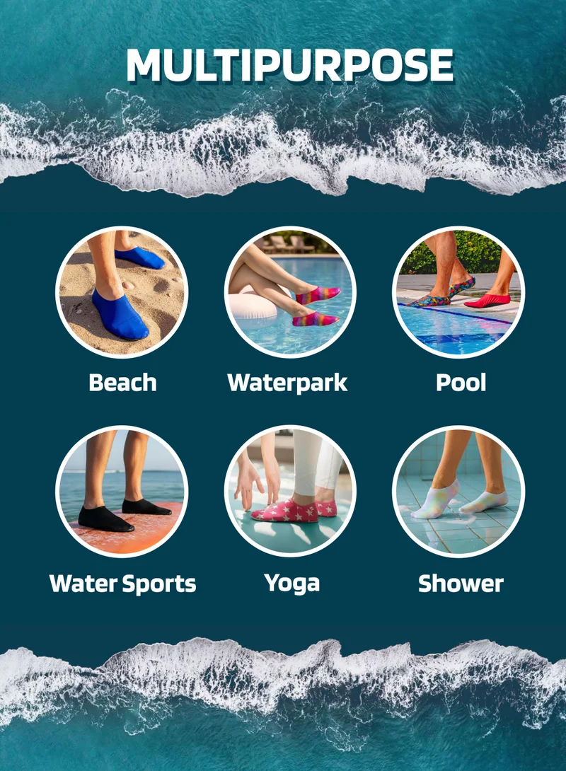 Slipstop s Slipstop Black Non Slip Water and Beach Shoes UPF 50 Plus Sun Protection Lightweight Quick Dry Swim Ready Footwear Adult Solid Color  | Best Price UAE