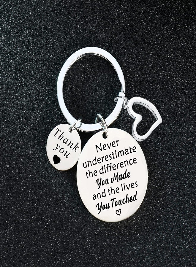 BESPMOSP Leaving Gifts For Colleagues Coworker Teacher Thank You Teacher Gift Thank You Gifts For Women Teachers Friends Keychain (Never underestimate) - Image 4